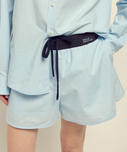 パンツ COTTON SHORTS CONTRAST WAISTBAND / コットン ショーツ コントラスト ウェストバンド レディース_20
