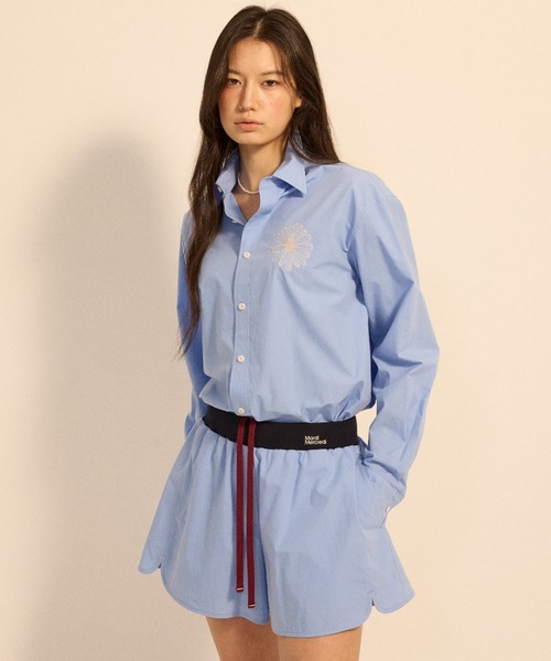 パンツ COTTON SHORTS CONTRAST WAISTBAND / コットン ショーツ コントラスト ウェストバンド レディース_6
