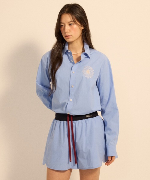 パンツ COTTON SHORTS CONTRAST WAISTBAND / コットン ショーツ コントラスト ウェストバンド レディース_7