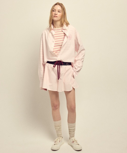 パンツ COTTON SHORTS CONTRAST WAISTBAND / コットン ショーツ コントラスト ウェストバンド レディース_24