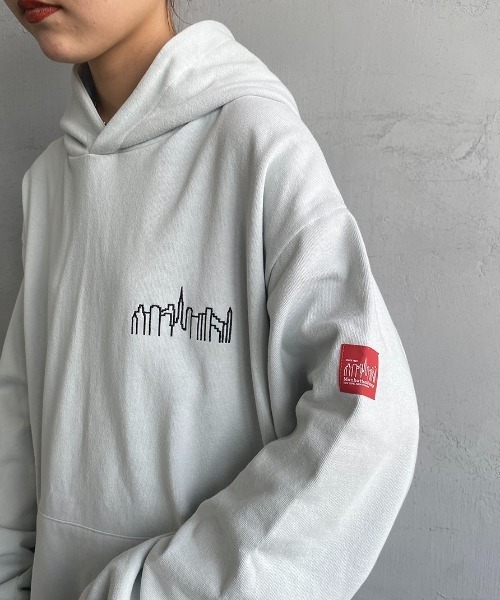 「Manhattan Portage」 プルオーバーパーカー X-LARGE ダークグリーン レディース_画像8