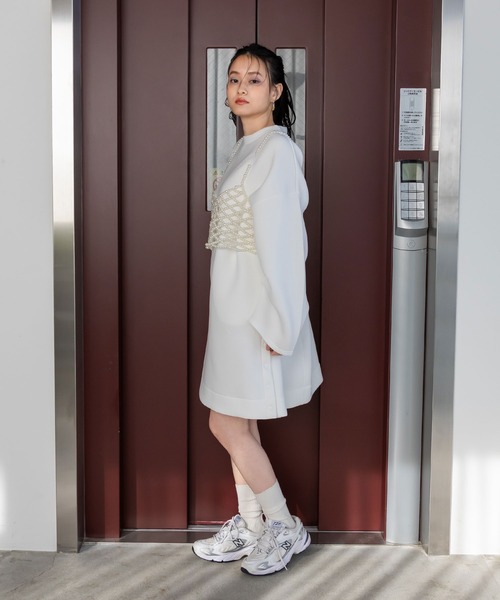 「bohmal」 長袖ワンピース FREE ブラック レディース_画像3