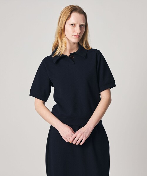 tシャツ 「Steven Alan」ブークレ ダンボール ワンボタン ハーフスリーブ プルオーバー レディースの画像