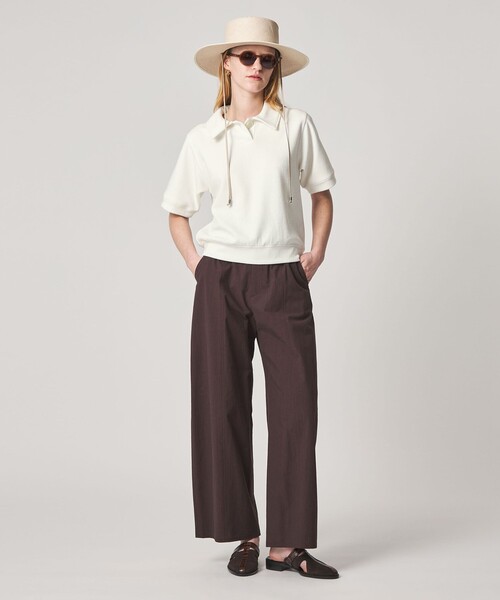 tシャツ 「Steven Alan」ブークレ ダンボール ワンボタン ハーフスリーブ プルオーバー レディースの画像