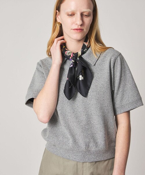 tシャツ 「Steven Alan」ブークレ ダンボール ワンボタン ハーフスリーブ プルオーバー レディースの画像