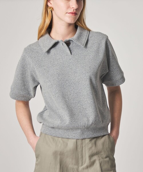 tシャツ 「Steven Alan」ブークレ ダンボール ワンボタン ハーフスリーブ プルオーバー レディースの画像