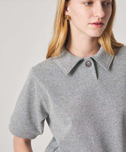 tシャツ 「Steven Alan」ブークレ ダンボール ワンボタン ハーフスリーブ プルオーバー レディースの画像