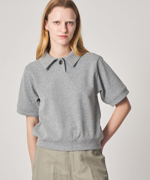 tシャツ 「Steven Alan」ブークレ ダンボール ワンボタン ハーフスリーブ プルオーバー レディースの画像
