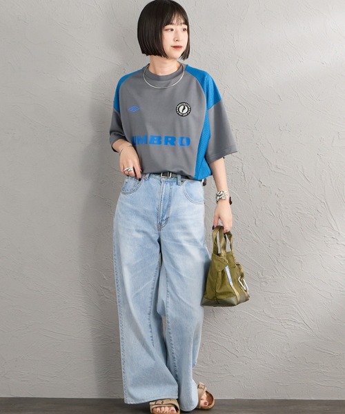 umbro（アンブロ） tシャツ 半袖 別注 メッシュ切り替え ゲームシャツ