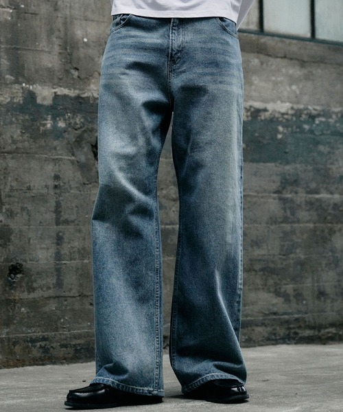 Regen Glanz ジーンズ vintage wash straight denim pants Regen Glanz ジーンズ vintage wash straight denim pants