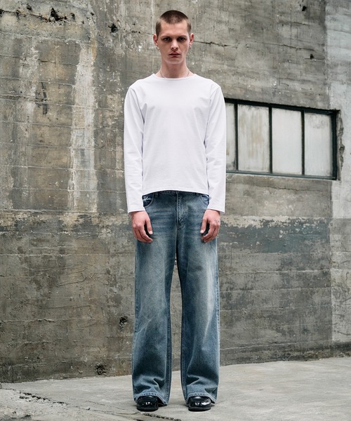 Regen Glanz ジーンズ vintage wash straight denim pants