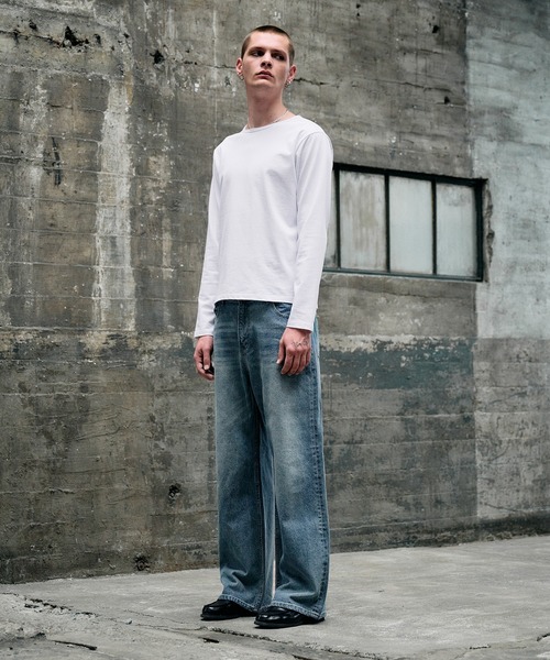 Regen Glanz ヴィンテージウォッシュストレートデニムパンツ Sサイズ vintage wash straight denim pants / ヴィンテージウォッシュ
