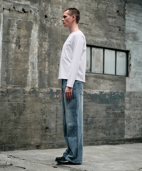 Regen Glanz ジーンズ vintage wash straight denim pants