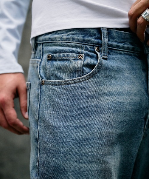 Regen Glanz ジーンズ vintage wash straight denim pants