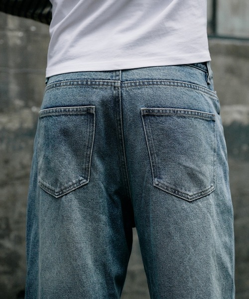 Regen Glanz ジーンズ vintage wash straight denim pants