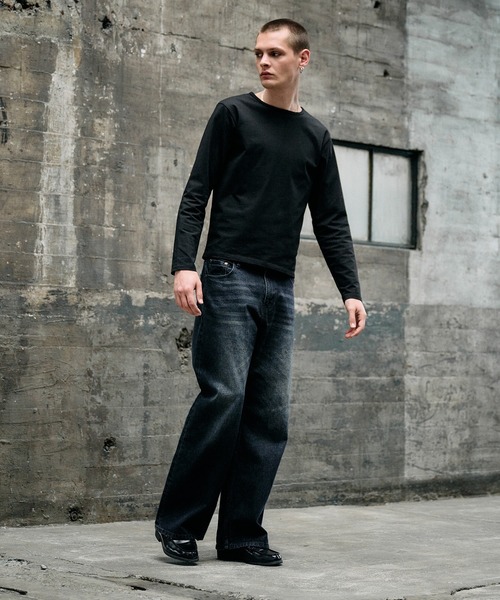 Regen Glanz ヴィンテージウォッシュストレートデニムパンツ Sサイズ Regen Glanz ジーンズ vintage wash straight denim pants
