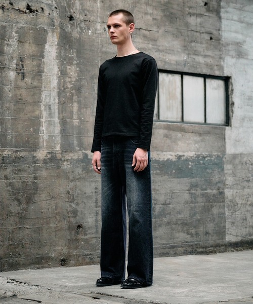 Regen Glanz ヴィンテージウォッシュストレートデニムパンツ Sサイズ Regen Glanz ジーンズ vintage wash straight denim pants