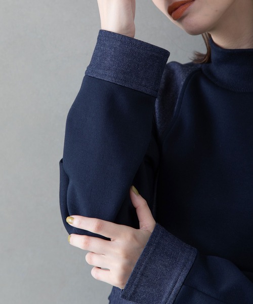 「MARECHAL TERRE」 長袖カットソー MEDIUM ブラック レディース_画像6