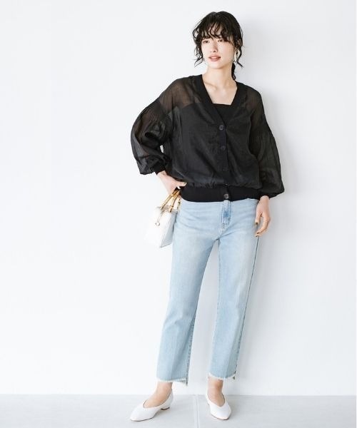 「ANNA LUNA」 カーディガン MEDIUM ベージュ レディース_画像2