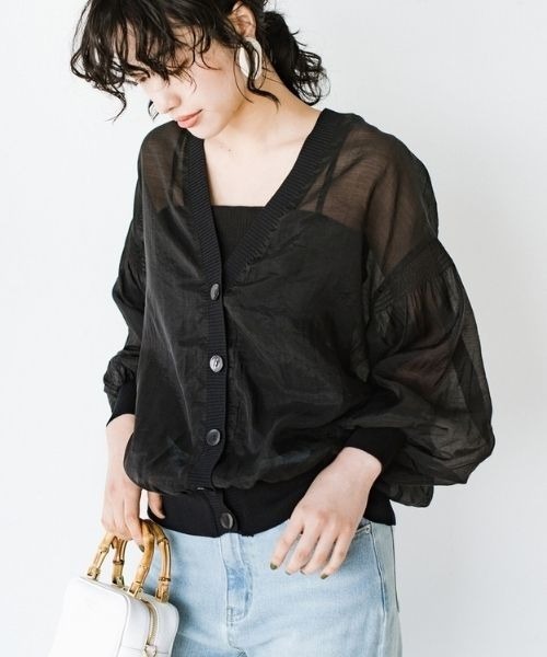 「ANNA LUNA」 カーディガン MEDIUM ベージュ レディース_画像8