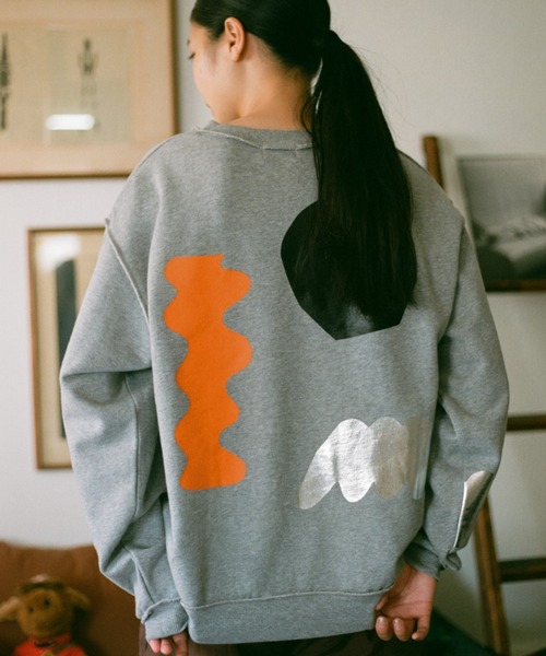 「PAMM」 スウェットカットソー MEDIUM グレー レディース