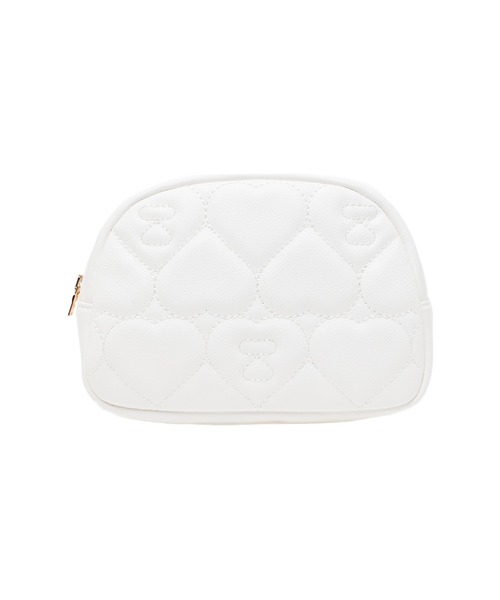 A BATHING APE（アベイシングエイプ） ポーチ QUILTED HEART MONOGRAM