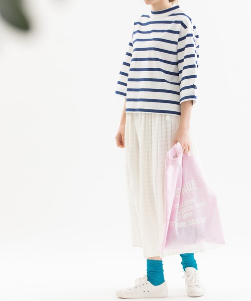 「nop de nod」 7分袖カットソー 3 ブルー レディース_画像5