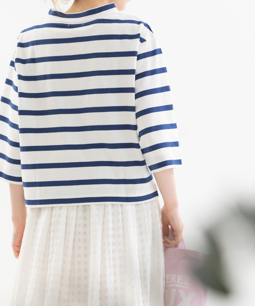 「nop de nod」 7分袖カットソー 3 ブルー レディース_画像6