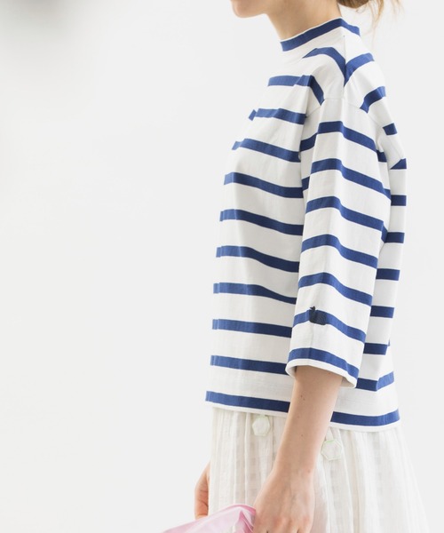 「nop de nod」 7分袖カットソー 3 ブルー レディース_画像7