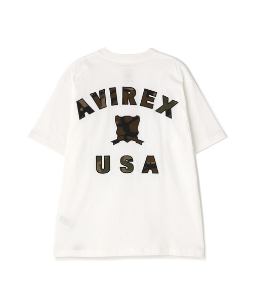 AVIREX（アヴィレックス） tシャツ 「直営店限定」VARSITY CAMO T