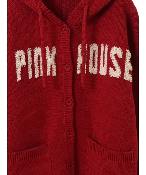PINK HOUSE（ピンクハウス） ニットカーディガン フリー レッド