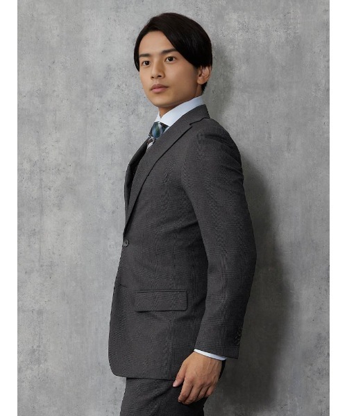 「Perfect Suit FActory」 3ピーススーツ AB5 チャコールグレー メンズの画像