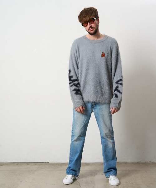 「STUD MUFFIN」 長袖ニット 3 ブラック メンズ_画像6