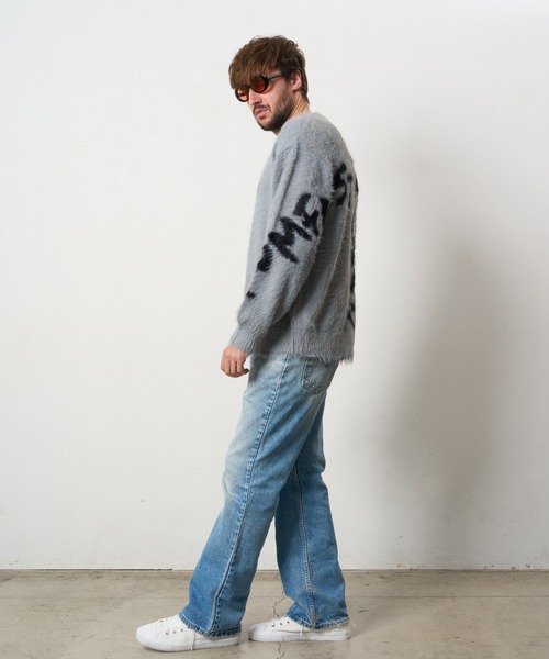 「STUD MUFFIN」 長袖ニット 3 ブラック メンズ_画像7