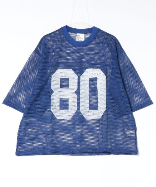  メッシュジャージ 03 ナンバリングシャツ tシャツ a.p.o.v. 短丈オーバーサイズナンバリングメッシュTシャツ