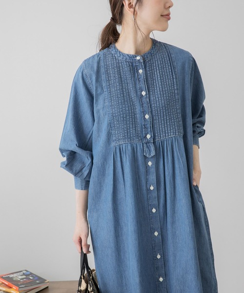 「URBAN RESEARCH Sonny Label」 長袖ワンピース FREE ライトインディゴブルー レディース_画像5