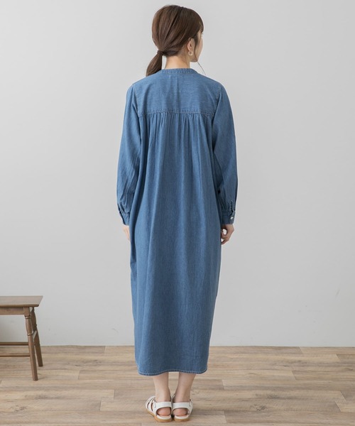 「URBAN RESEARCH Sonny Label」 長袖ワンピース FREE ライトインディゴブルー レディース_画像7