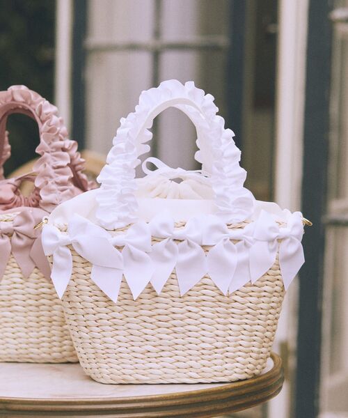 Maison de FLEUR（メゾンドフルール） ハンドバッグ フリルハンドル