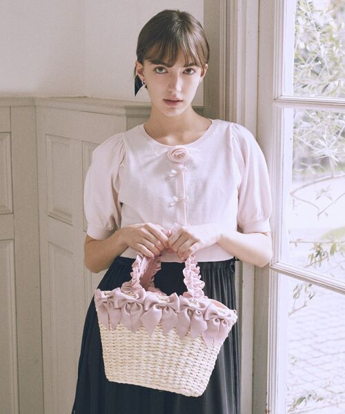 Maison de FLEUR（メゾンドフルール） ハンドバッグ フリルハンドル