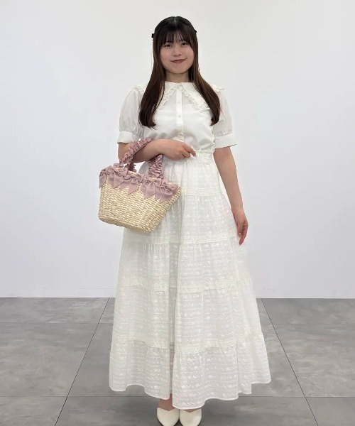 Maison de FLEUR（メゾンドフルール） ハンドバッグ フリルハンドル
