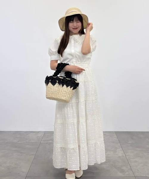 Maison de FLEUR（メゾンドフルール） ハンドバッグ フリルハンドル