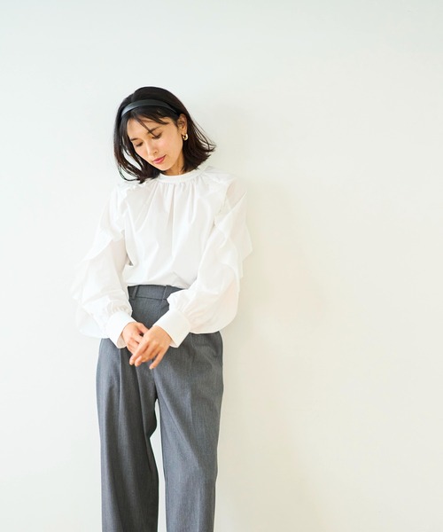 「Emma Taylor」 長袖ブラウス FREE ホワイト レディース_画像7