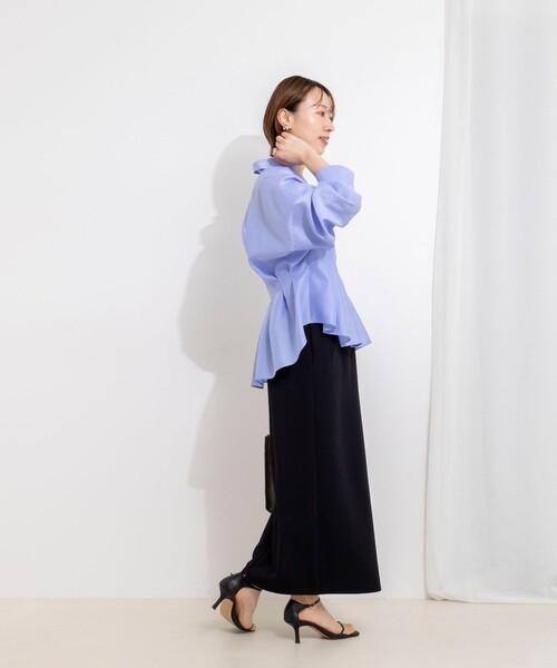 uvカット スカート ウォッシャブル高機能ジップタイトスカートの画像