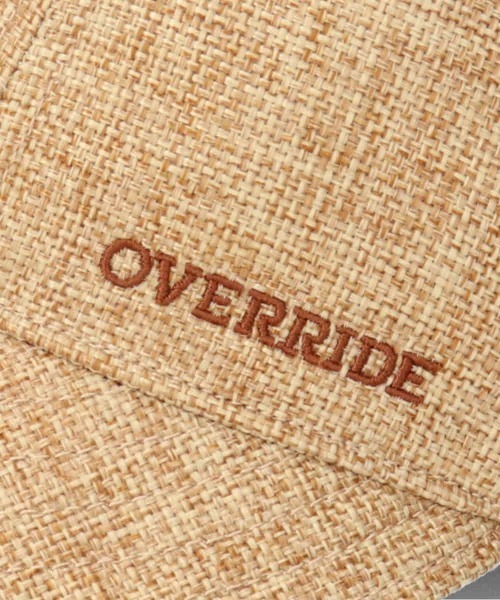 「OVERRIDE」 キャップ 57~59cm ベージュ レディース_画像7