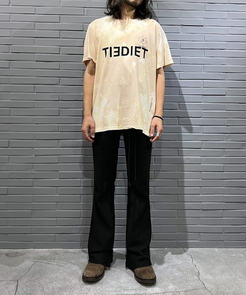 「DIET BUTCHER」 半袖Tシャツ X-LARGE ベージュ メンズ_画像3