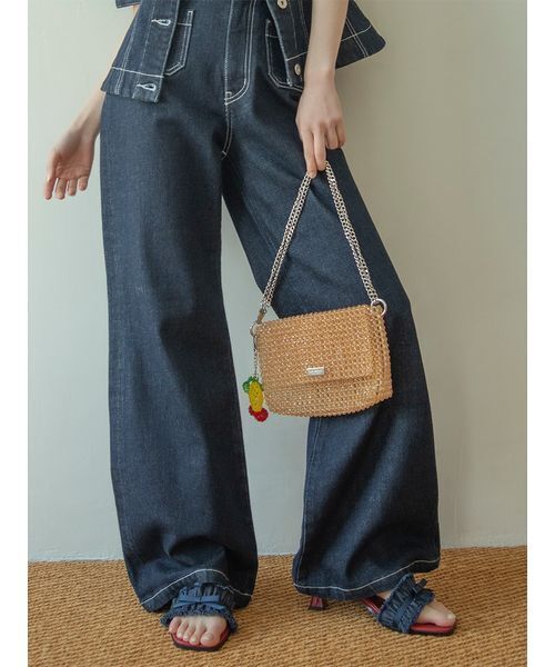 ショルダーバッグ バッグ 「L.B CANDY STOCK」フルーツビーズバッグ レディースの画像