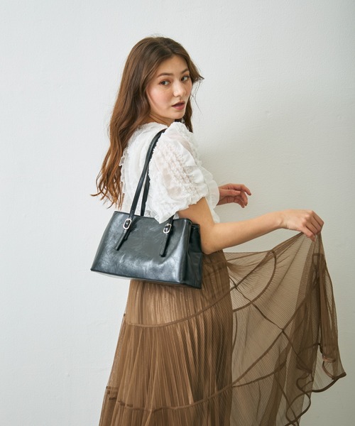 Lunea ショルダーバッグ バッグ スクエアベルトショルダーバッグ