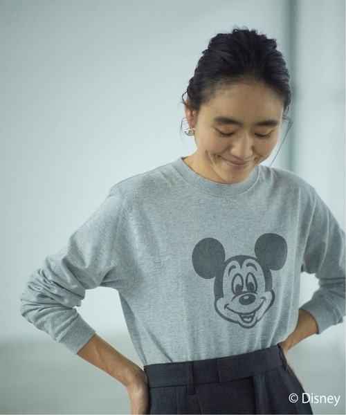 「journal standard L'essage」 長袖カットソー「Disneyコラボ」 FREE ホワイト レディース_画像2