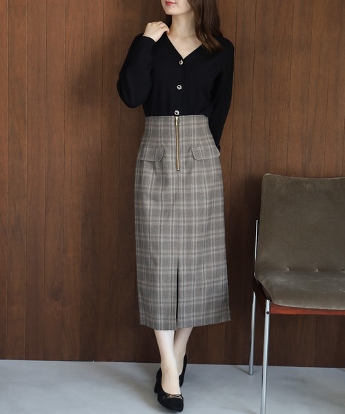 「TRUDEA」 カーディガン LARGE ワイン レディース_画像8