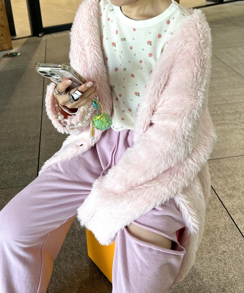 「Alley by w closet」 ニットカーディガン FREE オフホワイト レディース_画像8